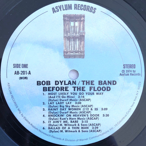 Bob Dylan / The Band : Before The Flood (2xLP, Album, Mon)