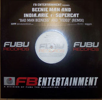 Beenie Man And India.Arie F/ Supercat* : Bad Man Bizness / Video (Remix) (12", Promo)