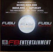 Beenie Man And India.Arie F/ Supercat* : Bad Man Bizness / Video (Remix) (12", Promo)