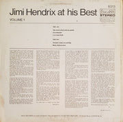 Jimi Hendrix : Jimi Hendrix At His Best (Volume 1) (LP, Album)