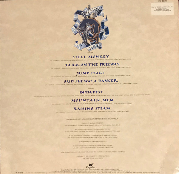 Jethro Tull : Crest Of A Knave (LP, Album, Club, RCA)