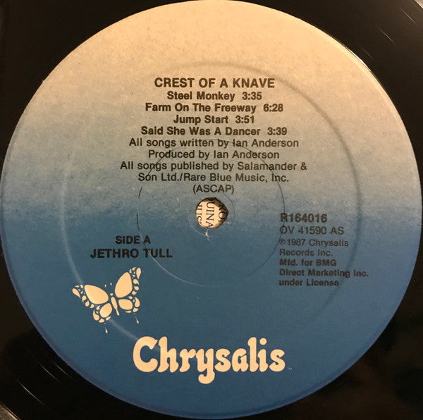 Jethro Tull : Crest Of A Knave (LP, Album, Club, RCA)