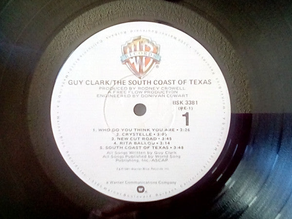 Guy Clark : The South Coast Of Texas (LP, Album, Los)