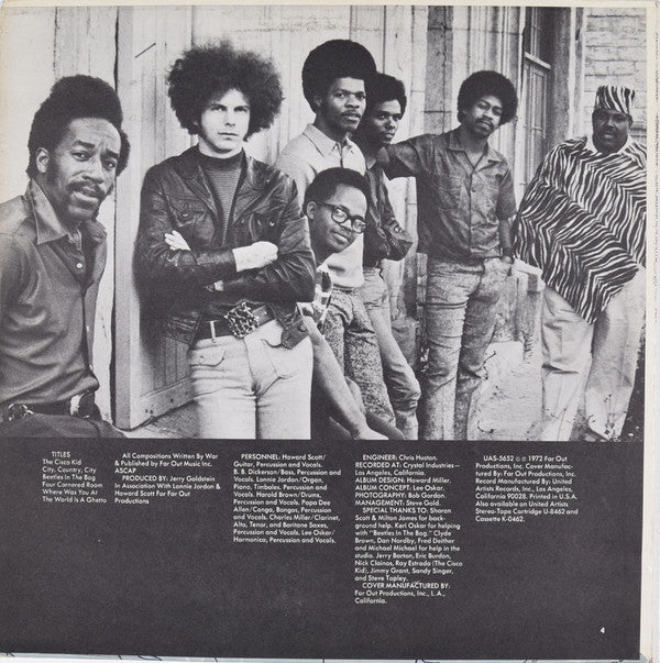 War : The World Is A Ghetto (LP, Album)