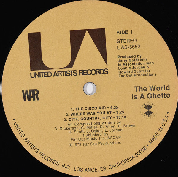 War : The World Is A Ghetto (LP, Album)