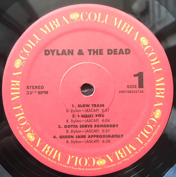 Dylan* & The Dead* : Dylan & The Dead (LP, Album, RE)