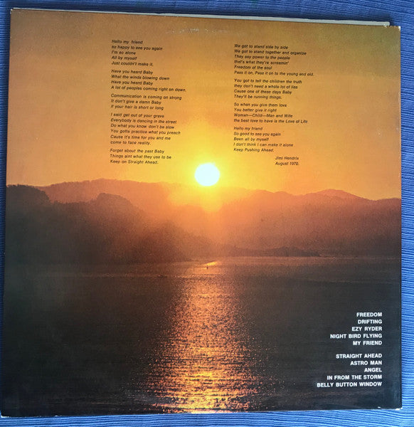 Jimi Hendrix : The Cry Of Love (LP, Album, RE, Gat)