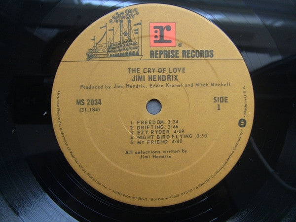 Jimi Hendrix : The Cry Of Love (LP, Album, RE, Gat)