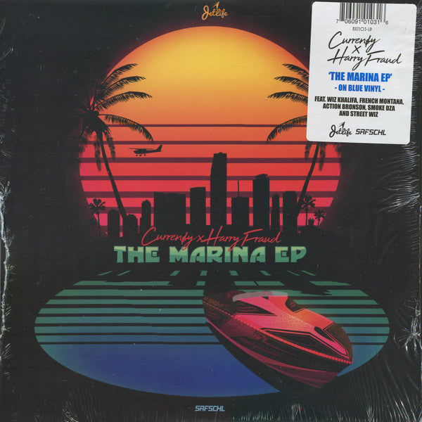 Curren$y x Harry Fraud : The Marina EP (12", EP, Ltd, Blu)