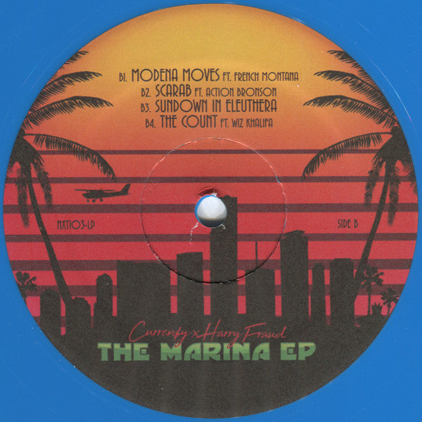 Curren$y x Harry Fraud : The Marina EP (12", EP, Ltd, Blu)