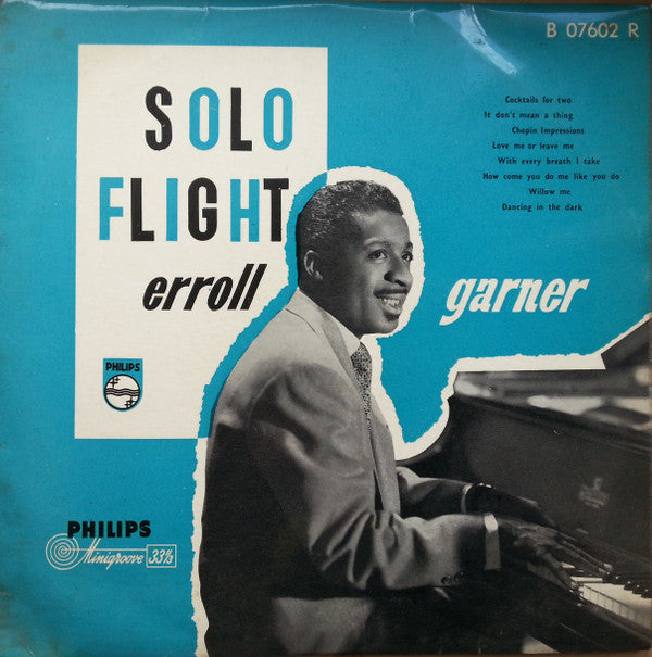Erroll Garner : Solo Flight (10", Album)