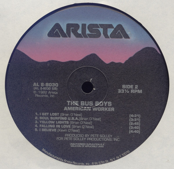 The Bus Boys : American Worker (LP, Album)