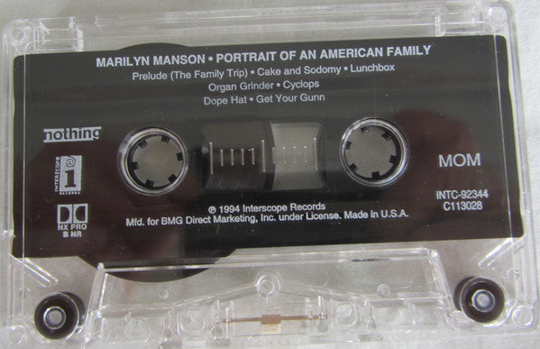 Marilyn Manson : Portrait Of An American Family (Cass, Album, Club)