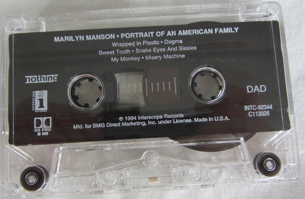 Marilyn Manson : Portrait Of An American Family (Cass, Album, Club)