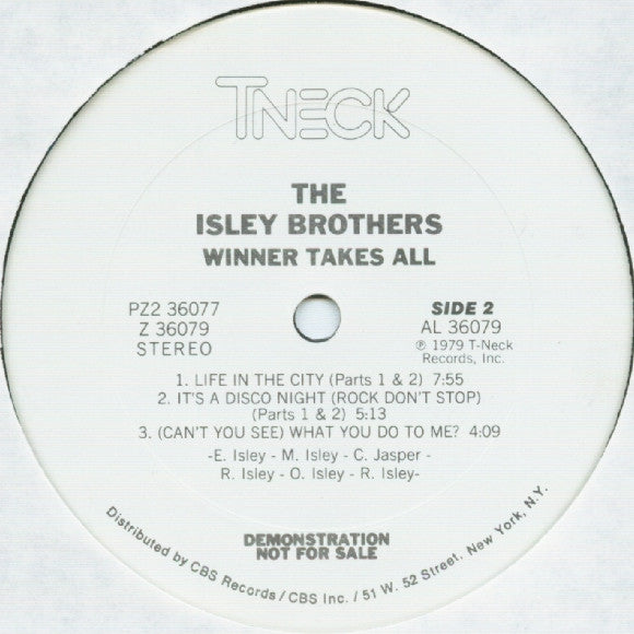 The Isley Brothers : Winner Takes All (2xLP, Album, Promo)