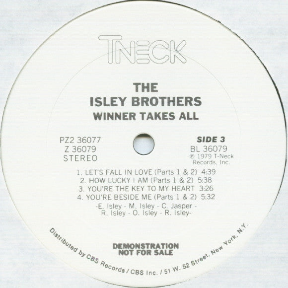The Isley Brothers : Winner Takes All (2xLP, Album, Promo)