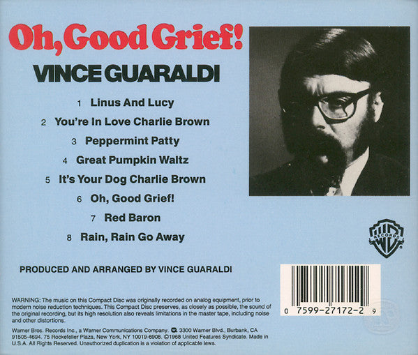 Vince Guaraldi : Oh, Good Grief! (CD, Album, RE, RP)