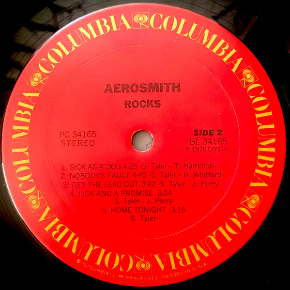 Aerosmith : "Rocks" (LP, Album, San)