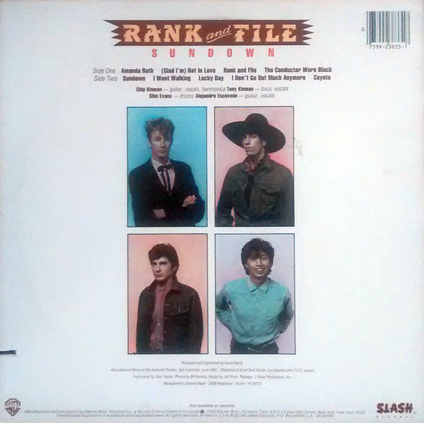 Rank & File : Sundown (LP, Album, RE, All)