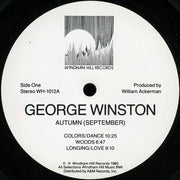 George Winston : Autumn (Piano Solos) (LP, Album, RE)