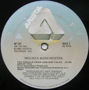Melissa Manchester : You Should Hear How She Talks About You (12", Promo)