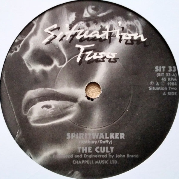 The Cult : Spiritwalker (7", Single, Bla)