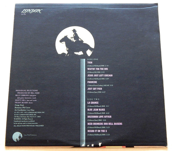 ZZ Top : The Best Of ZZ Top (LP, Comp, Wad)