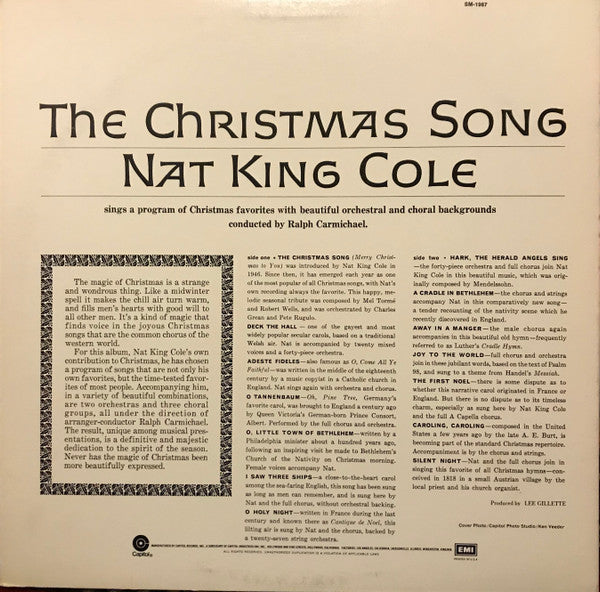 Nat King Cole : The Christmas Song (LP, Album, RE, Blu)