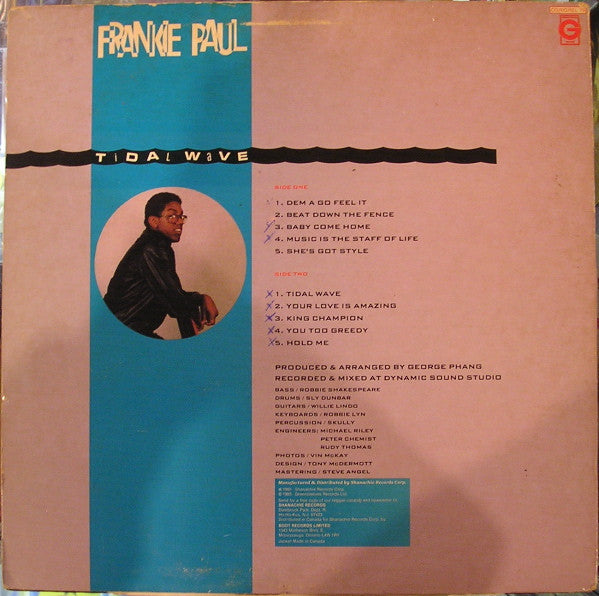 Frankie Paul : Tidal Wave (LP, Album)
