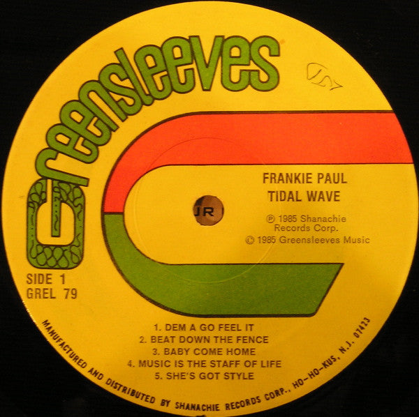 Frankie Paul : Tidal Wave (LP, Album)