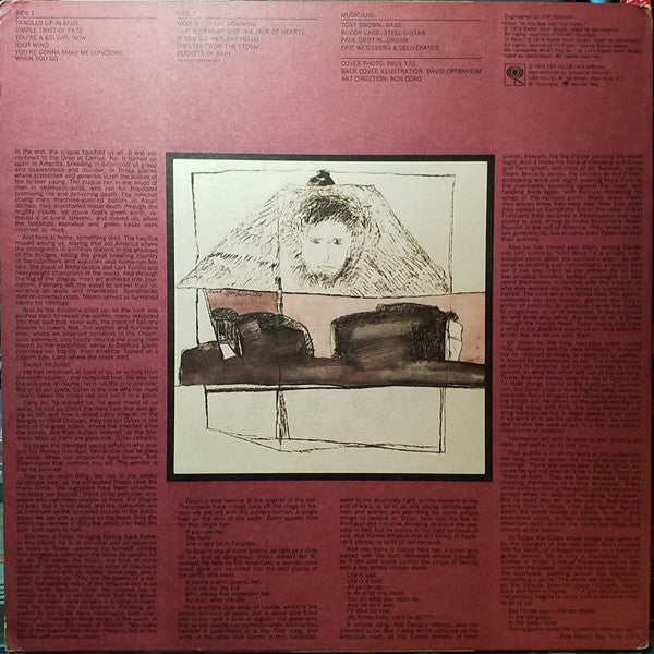 Bob Dylan : Blood On The Tracks (LP, Album, Pit)