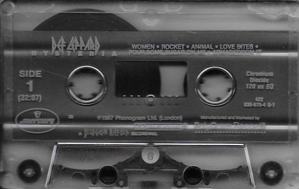 Def Leppard : Hysteria (Cass, Album, 35,)