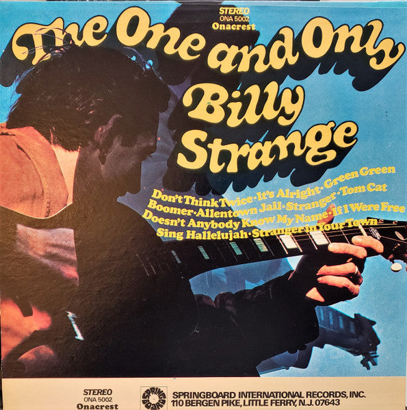 Billy Strange : The One And Only (LP, Comp, RE)