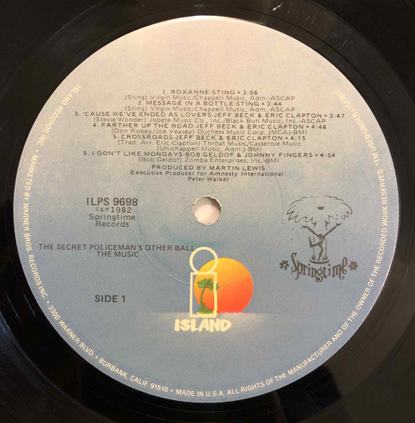 Various : The Secret Policeman's Other Ball (The Music) (LP, Album, Los)
