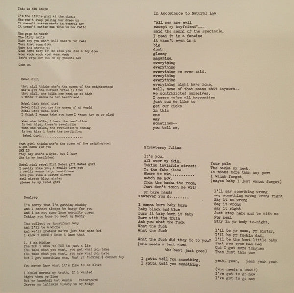 Bikini Kill : The Singles (12", Comp, RE)