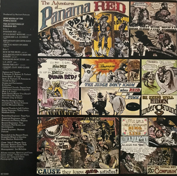 New Riders Of The Purple Sage : The Adventures Of Panama Red (LP, Album, Pit)