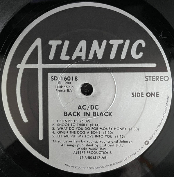 AC/DC : Back In Black (LP, Album, RE, All)