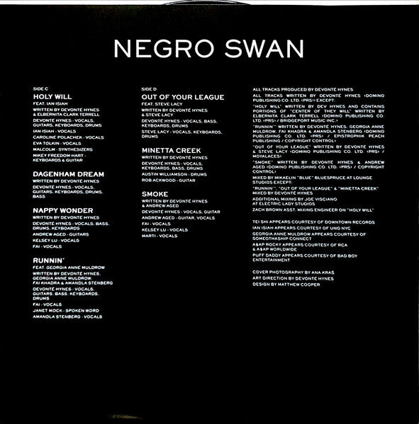 Blood Orange (2) : Negro Swan (2xLP, Album)