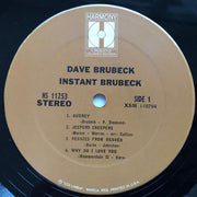 Dave Brubeck : Instant Brubeck (LP, Album, RE)