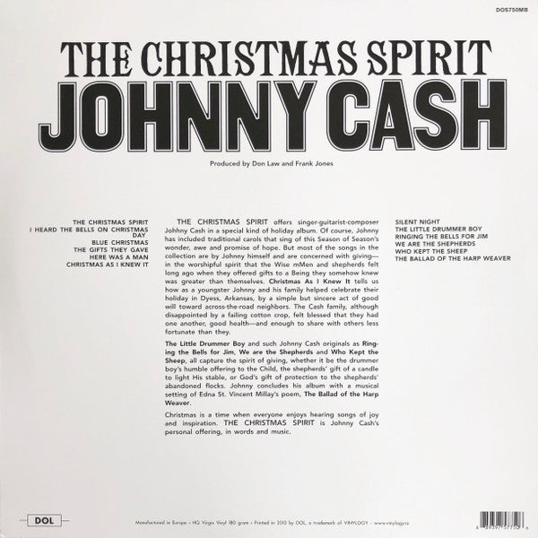 Johnny Cash : The Christmas Spirit (LP, Album, RE, Red)