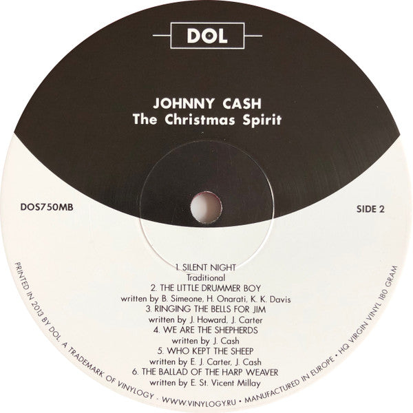 Johnny Cash : The Christmas Spirit (LP, Album, RE, Red)