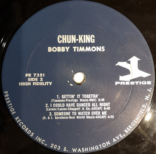 Bobby Timmons : Chun-King (LP, Album, Mono)