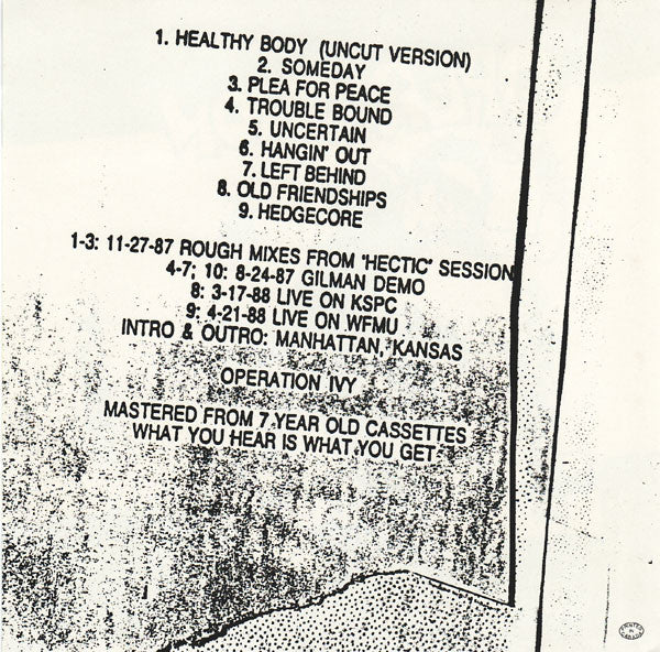 Operation Ivy : Seedy (CD, Comp)