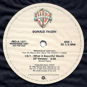 Donald Fagen : I.G.Y. (What A Beautiful World) (12", Promo)