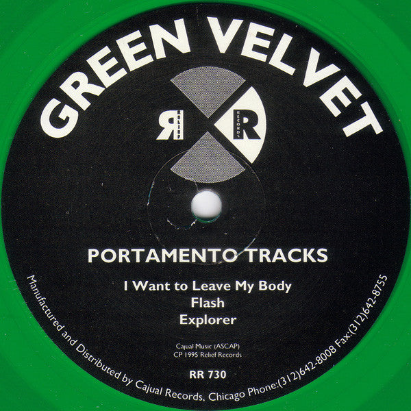 Green Velvet : Portamento Tracks (12", Gre)