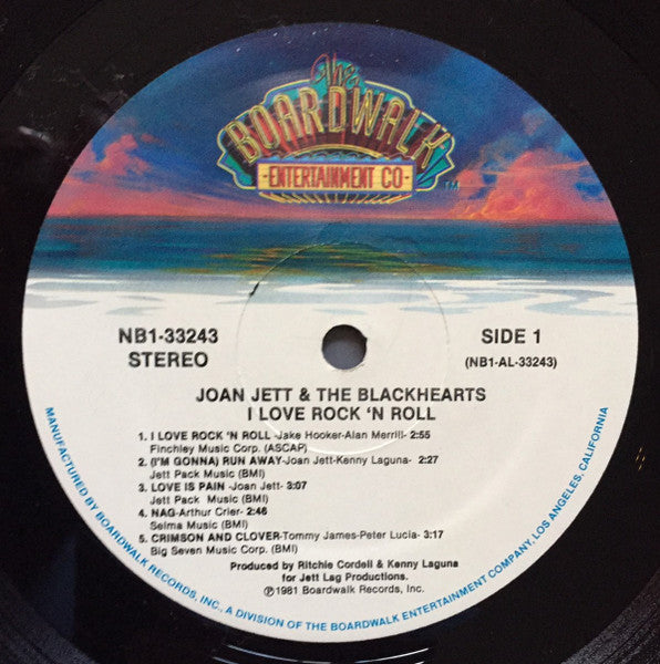 Joan Jett & The Blackhearts : I Love Rock 'N Roll (LP, Album, RE)