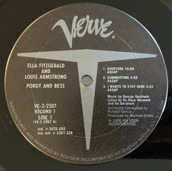 Ella Fitzgerald & Louis Armstrong : Porgy & Bess (2xLP, RE, RP, Gat)