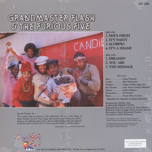 Grandmaster Flash & The Furious Five : The Message (LP, Album, Ltd, RE, 180)