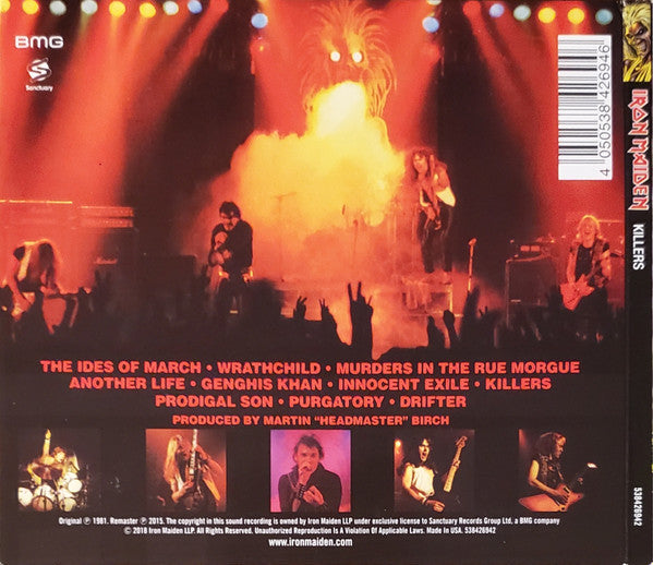 Iron Maiden : Killers (CD, Album, RE, RM, Dig)