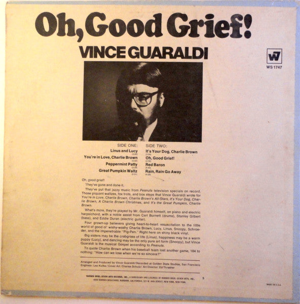 Vince Guaraldi : Oh, Good Grief! (LP, Album)